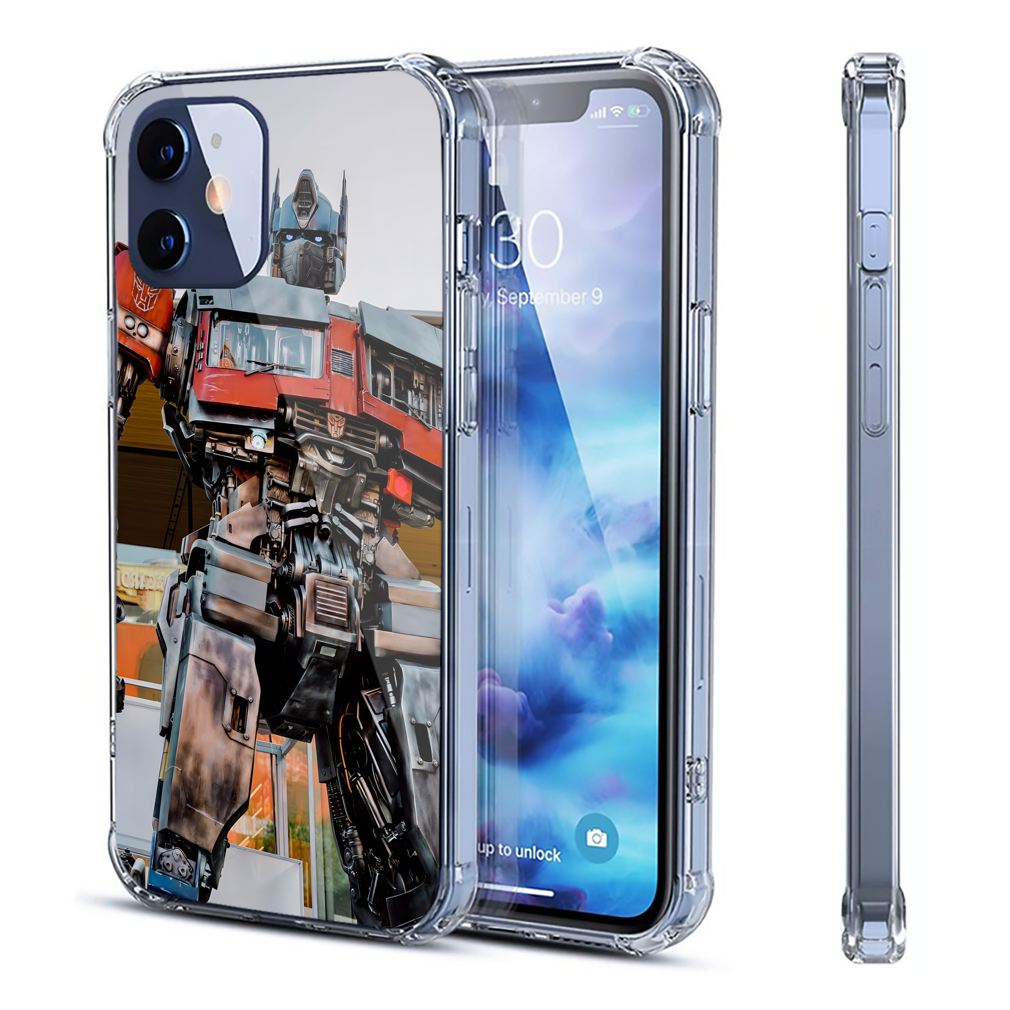 （画像用） Transformers トランスフォーマー 【iPhone 12シリーズ対応】透明スマホケース（クリアソフトケース）